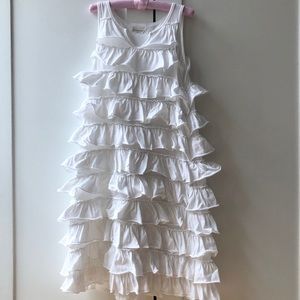 🎉HP🎉J. Crew (Crewcuts) white tiered cotton dress